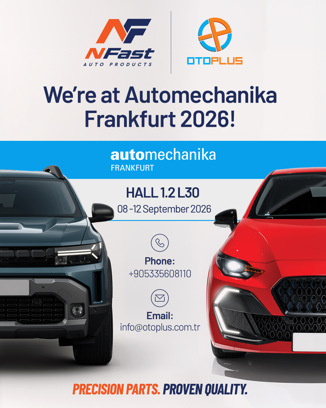 NFast Auto Products ve Otoplus Automechanika Frankfurt 2026 fuarında